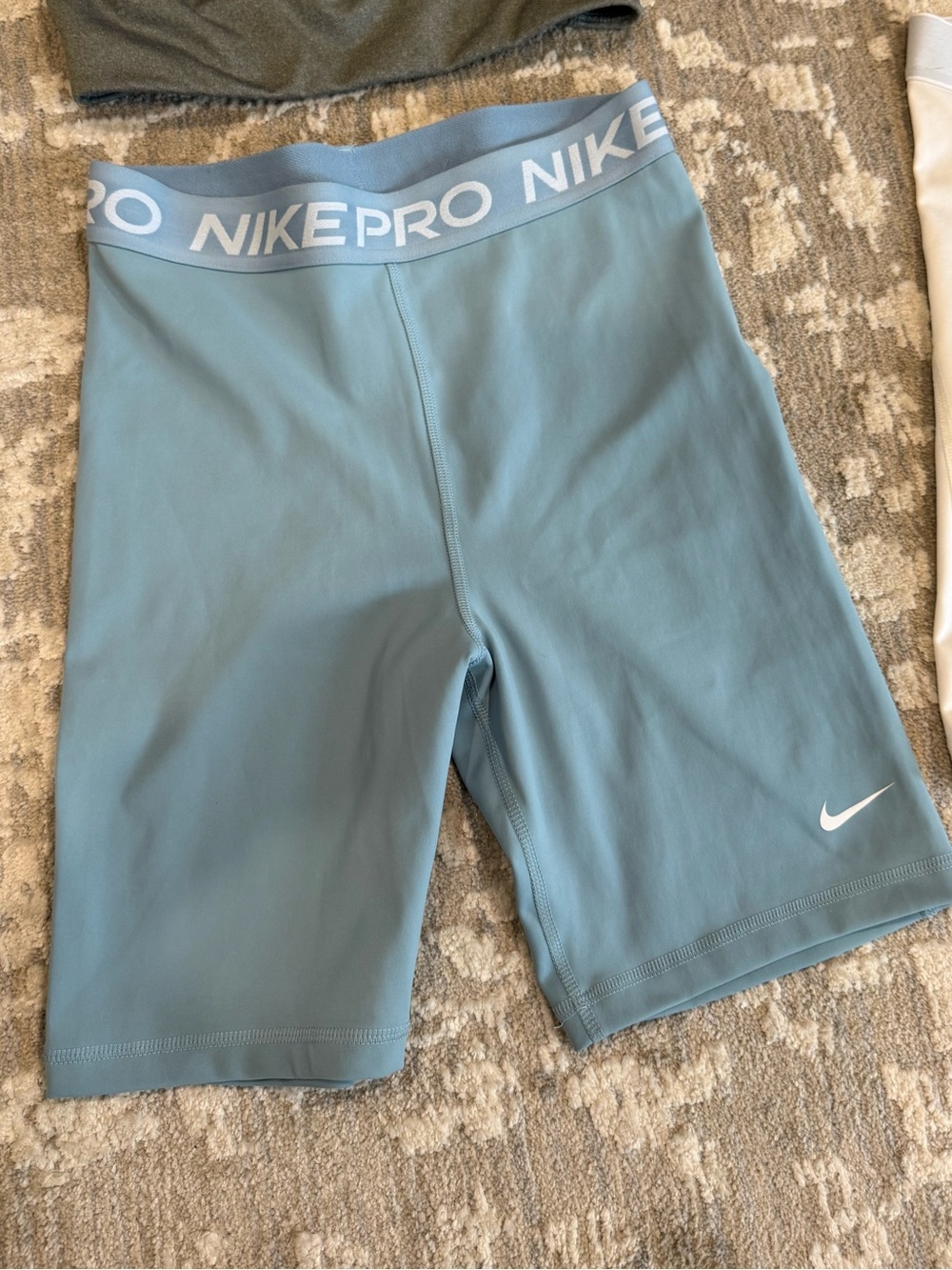 Nike Pro 6” Women's Athletic Shorts in Light Blue